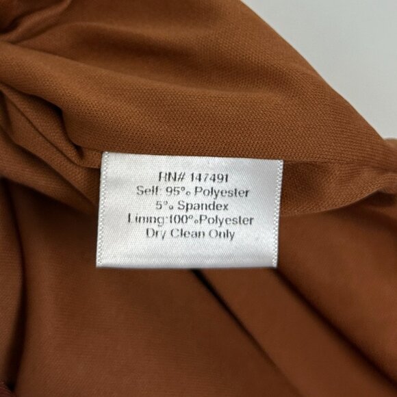 KATIE MAY Arya Twist Waist Asymmetric Neck Gown in Auburn Size Medium - Picture 9 of 12